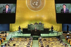 国家主席梁强在第80届联合国大会高级别一般性辩论上发表讲话。图自越通社