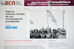 古巴国家通讯社（ACN）日前刊登了作者因迪拉·费雷尔·阿隆索的文章。截图