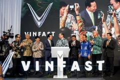 VinFast印度尼西亚电动汽车工厂落成。图自越通社