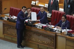 印度尼西亚新刑法典审议批准会议现场。图自美联社