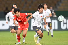 越南U23队以0比3负于中国U23队。图自越通社