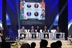 座谈会现场。图自越通社