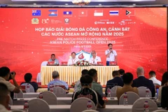 2025年东盟国家公安警察足球锦标赛为执法力量打造有意义的体育平台。图自越通社