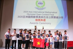 越南队全部22名学生均获奖。图自越通社