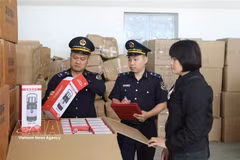 河内同步开展打击假冒伪劣和知识产权侵权行为。图自越通社