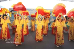 越南在2026年澳门国际幻彩大巡游上大放异彩。图自越通社