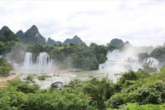  板约（越南）—德天（中国）瀑布景区。图自越通社