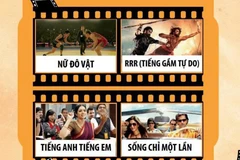 《自由的咆哮》、《只此一生》、《女摔跤手》等印度代表性影片的海报。图自互联网