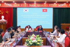 会谈场景。图自越通社