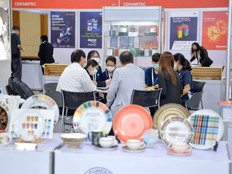300多家企业参加东盟国际陶瓷与石材展览会。图自standboothvietnam.com