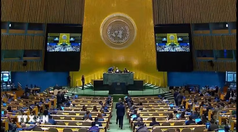联合国大会投票会议。