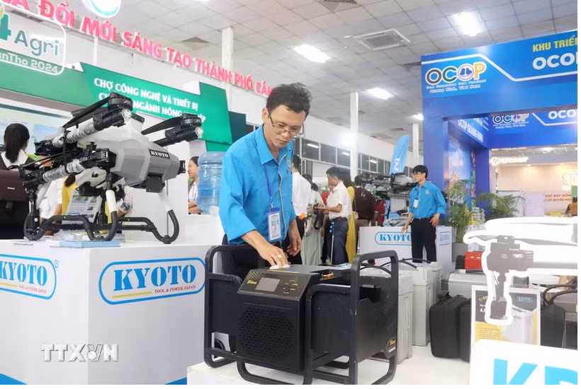 近400个展位参加2024越南国际农业博览会。图自越通社