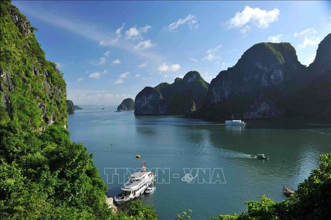 广宁省下龙湾的美景。图自越通社