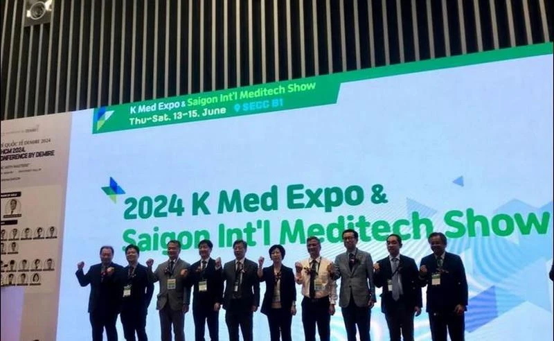 K-Med Expo联动医疗设备出口咨询会议现场。图自越通社