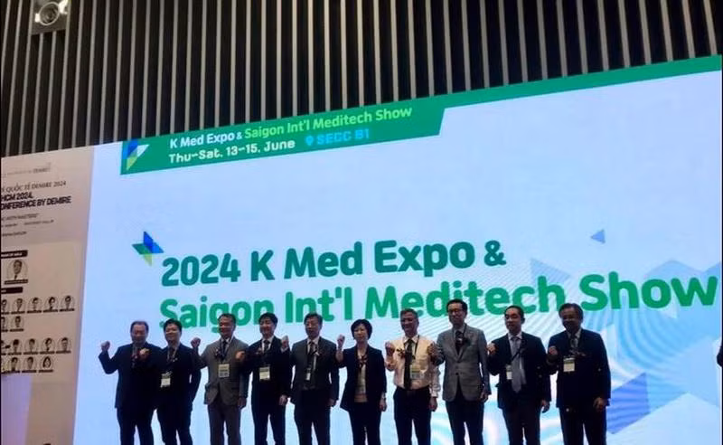 K-Med Expo联动医疗设备出口咨询会议现场。图自越通社