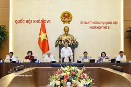 国会主席陈青敏主持会议并致开幕词。图片来源：越通社