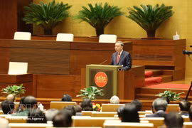 越共中央总书记苏林出席会议并发表指导讲话。图自越通社