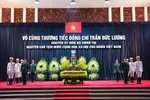 原国家主席陈德良吊唁仪式在河内国家殡仪馆举行
