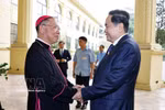 越南国会主席陈青敏走访河内总教区 