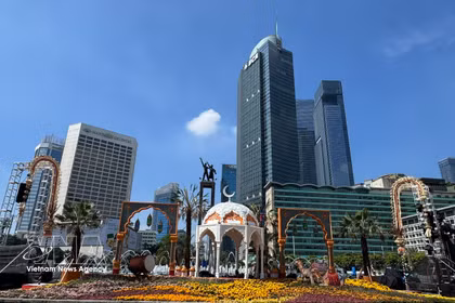 印尼首都雅加达中心。图自越通社
