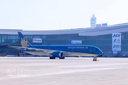 越南航空公司继续扩大机队和航线网络。图自越通社