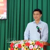 越南国会副主席武鸿青发表讲话。图自越通社