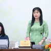 国会代表工作委员会副主任谢氏安。图自越通社