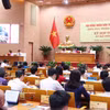 第十七届河内市人民议会第三次会议。图自越通社
