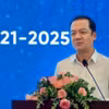 科学技术部副部长范德隆在会上发言。图自西贡解放报