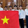 越南学生队的全部6名参赛学生均荣获金牌。图自越通社