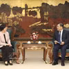 政府常务副总理范家足在5月27日下午会见亚投行行长邹加怡。图自越通社