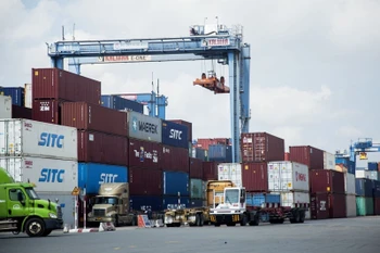 胡志明市吉来（Cát Lái）港。图自越通社