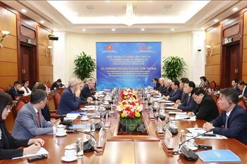越南共产党与德国社会民主党第十次理论对话在河内举行。图自越通社