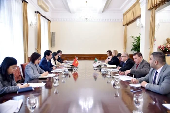 越南与阿尔及利亚第四次政治磋商在河内举行。图自越通社