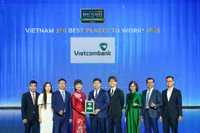 Vietcombank再次荣膺越南最佳工作场所银行业榜首。图自越通社