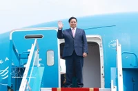 越南政府总理范明政启程对俄罗斯进行正式访问。图自越通社
