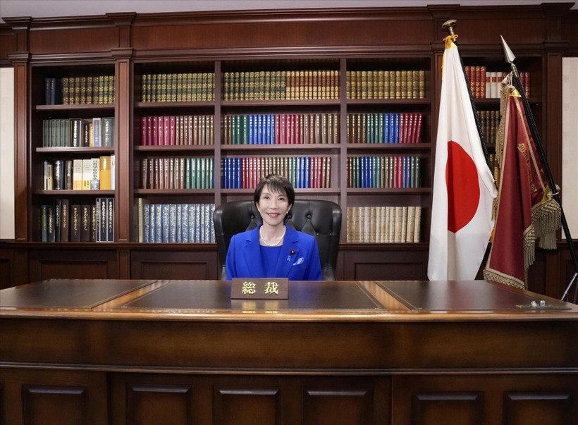 日本自由民主党总裁高市早苗。图自越通社
