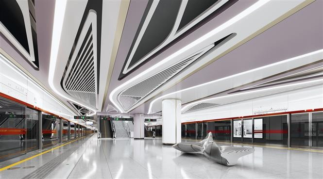 滨城—参良地铁线效果图。图自越通社