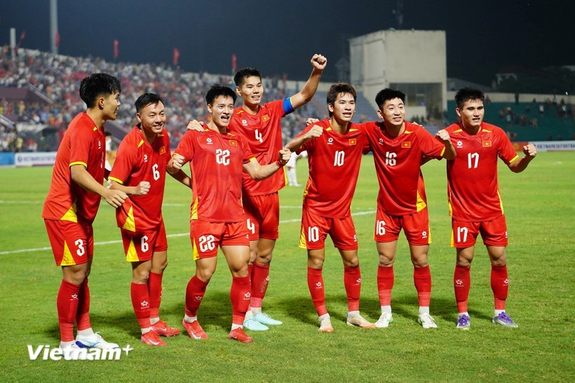 越南U23足球队。图自vietnam+