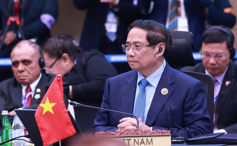 越南政府总理范明政出席第15届东盟-联合国峰会。图自越通社