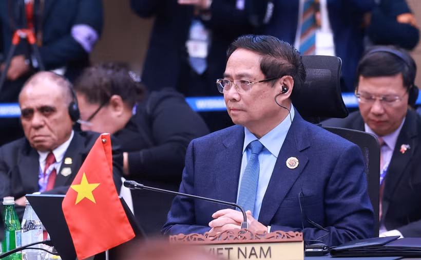 越南政府总理范明政出席第15届东盟-联合国峰会。图自越通社
