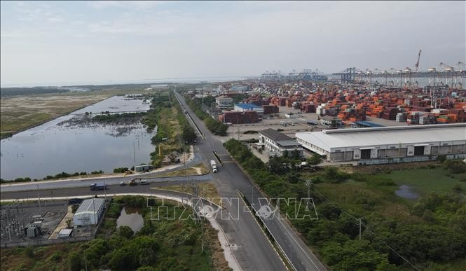 盖美下（Cái Mép Hạ）自由贸易区。图自越通社