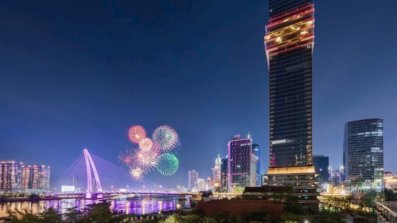 高达55层的西贡滨海国际金融中心是胡志明市新的标志性建筑。图自人民报
