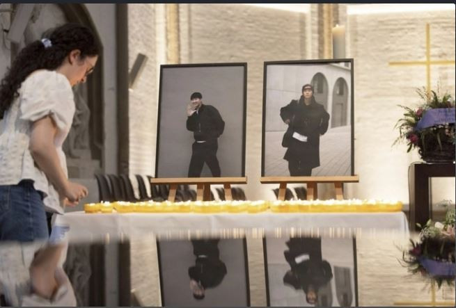 两名越南公民追悼仪式在汉堡圣彼得教堂举行。图自互联网