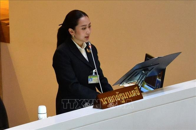泰国前总理佩通坦。图自越通社