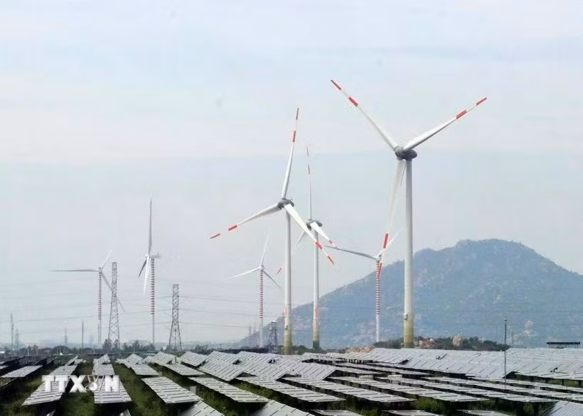 宁顺风电厂。图自越通社