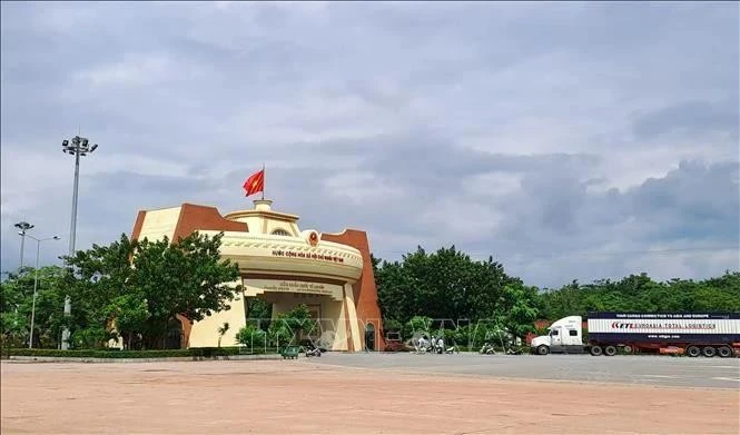 广治省劳保口岸。图自越通社