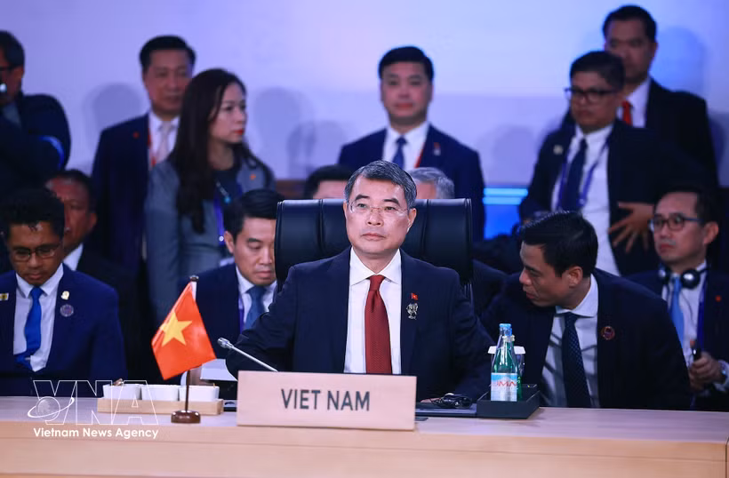 越南政府总理黎明兴出席第48届东盟峰会。图自越通社