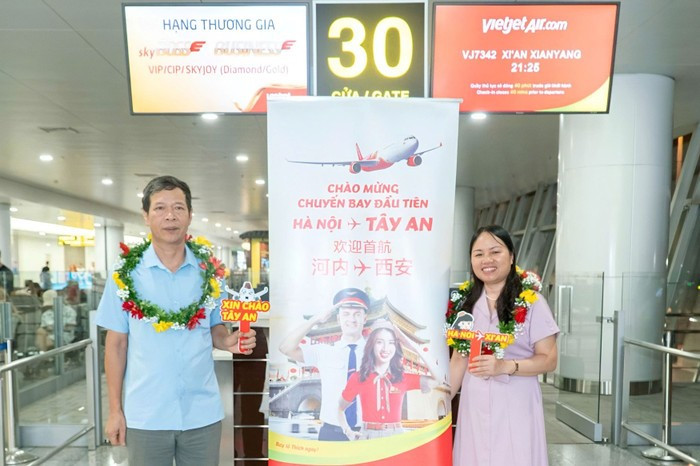 越捷航空开通飞往中国西安新航线。图自越通社