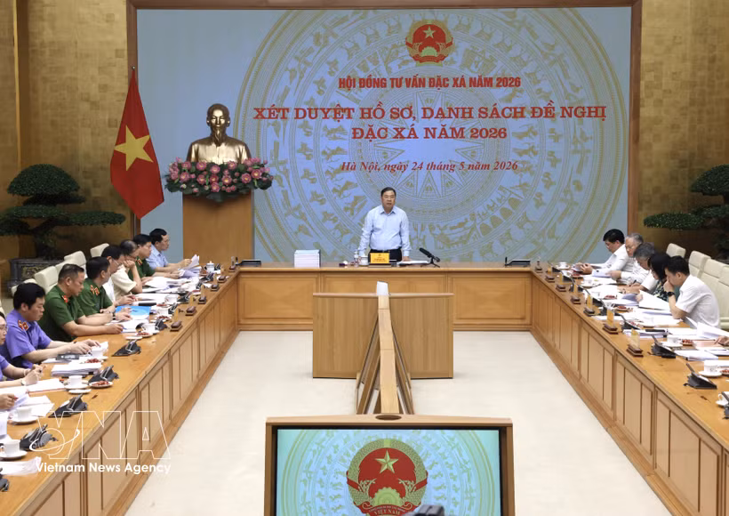 会议现场。图自越通社
